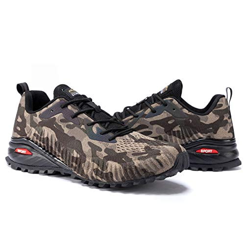 New Men's outdoor  lace up tennis Camo Athletic Sneakers Breathable casual Shoes